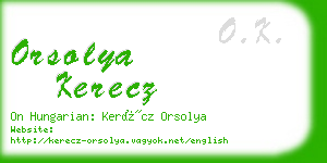orsolya kerecz business card
